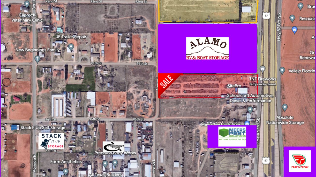9416 Hwy 87, Lubbock, TX 79423 Land for Sale Industrial/Land on I27