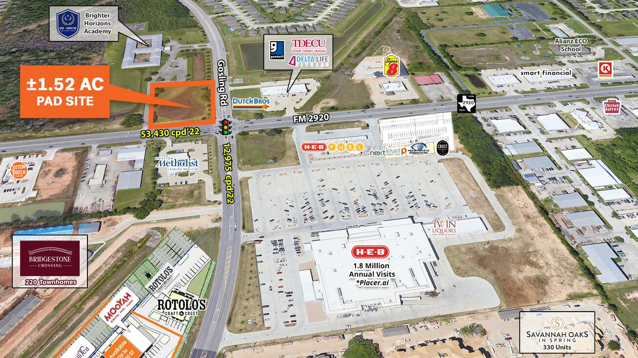 NWC FM 2920 & Gosling Rd, Spring, TX 77833