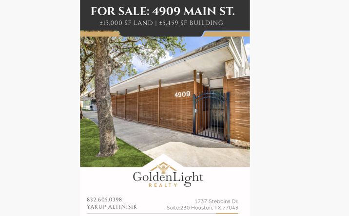 Pictures of Mixed Use, Office property located at 4909 Main St, Houston, TX 77002 for sales - image #1