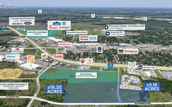 Pictures of Land, Multifamily, Retail property located at 6815 I-30 Frontage Rd, Greenville, TX 75402 for sales - image #1