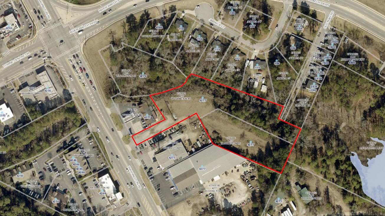 4277 Washington Rd, Evans, GA 30809 Land for Sale 3.12 Acres Zoned C2