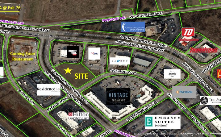 Pictures of Retail, Land property located at 1406 Conference Center Blvd, Murfreesboro, TN 37129 for sales - image #1