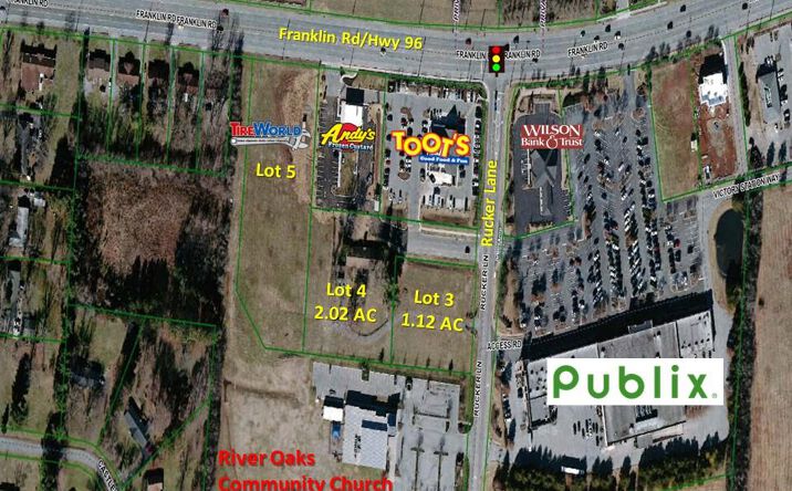 Pictures of Land property located at Rucker Ln & Franklin Rd, Murfreesboro, TN 37128 for sales - image #1