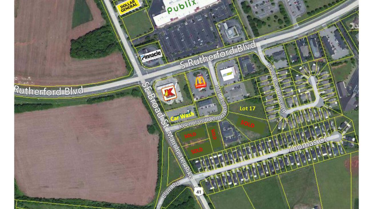 Keeneland Commercial Blvd, Murfreesboro, TN 37127