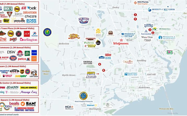 Pictures of Retail property located at 85 Beverly Pkwy, Pensacola, FL 32505 for comps - image #1