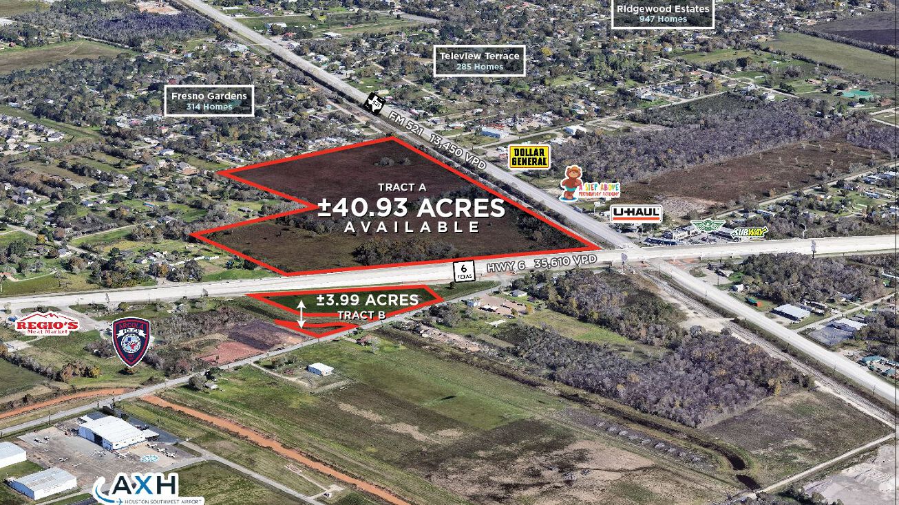 Hwy 6, Arcola, TX 77583 Land for Sale 44.92 Acres Hwy 6 & FM 521