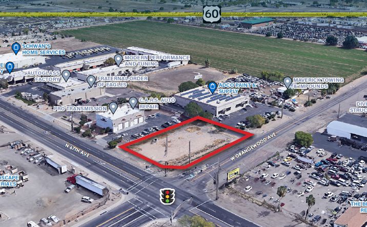 Pictures of Land property located at NEC of 67th Ave & Orangewood Ave, Glendale, AZ 85301 for sales - image #1