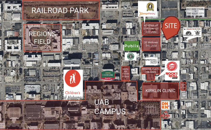 Pictures of Mixed Use, Multifamily, Office, Retail property located at 201 Richard Arrington Jr Blvd S, Birmingham, AL 35233 for sales - image #1