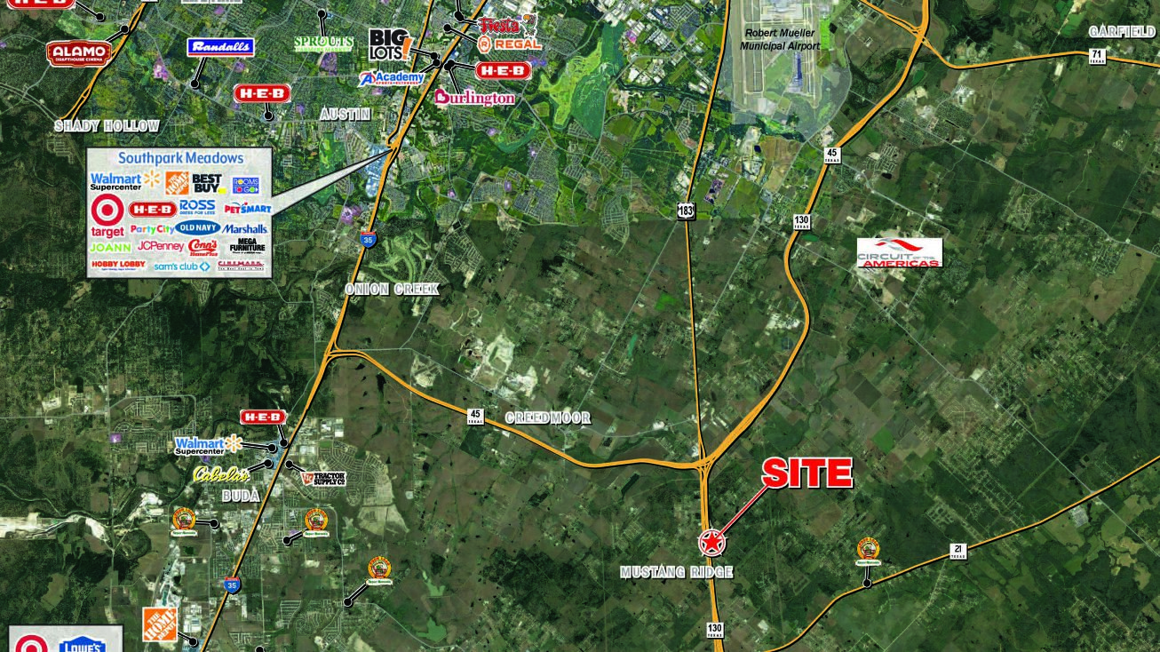 NEQ Highway 130 and Laws Road, Mustang Ridge, TX 78610 Land for Sale