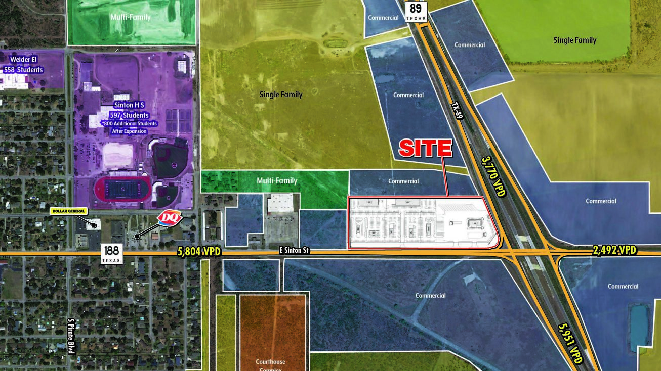 NWC Highway 181 and East Sinton Street, Sinton, TX 78390