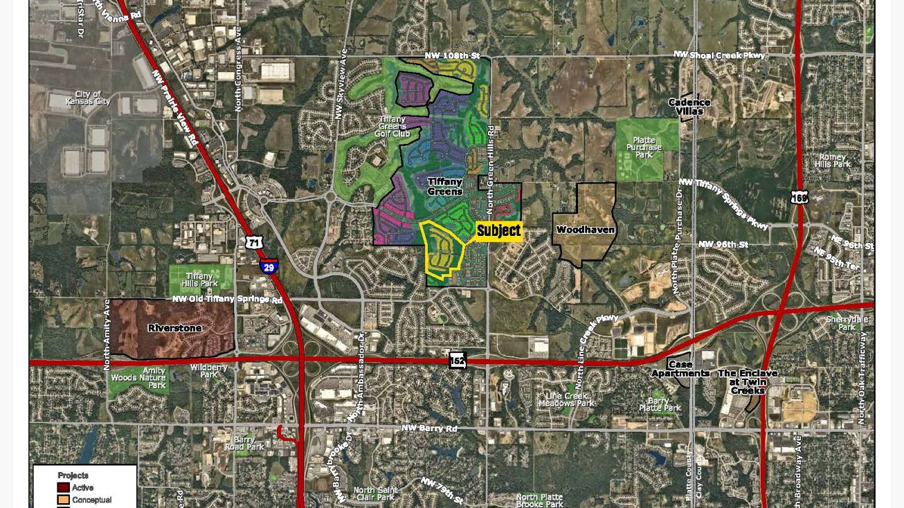 NW Tiffany Springs Rd, KCMO, MO 64154 Land for Sale Tiffany Greens ±66.01 Acres