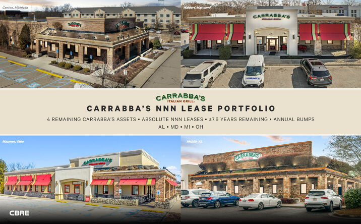 Pictures of Retail property located at 3917 Airport Boulevard, Mobile, AL 36608, 3754 Crain Highway, Waldorf, MD 20602, 1900 N Haggerty Road, Canton, MI 48187, 3405 Briarfield Boulevard, Maumee, OH 43537 for sales - image #1