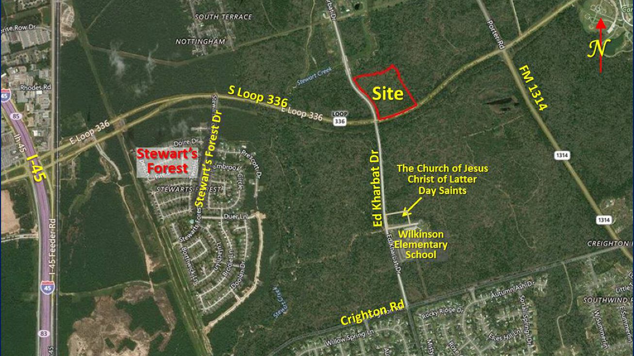 Pictures of Land property located at NEC of S. Loop 336 @ Ed Kharbat Dr., Conroe, TX 77301 for sales - image #1