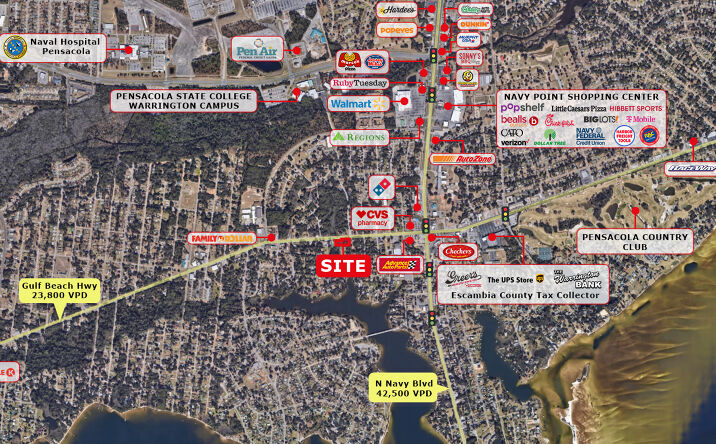 Pictures of Land property located at 509 Gulf Beach Hwy, Pensacola, FL 32507 for sales - image #1