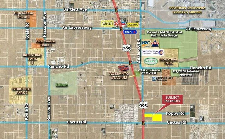 Pictures of Land property located at Poppy Rd, Adelanto, CA 92301 for sales - image #1