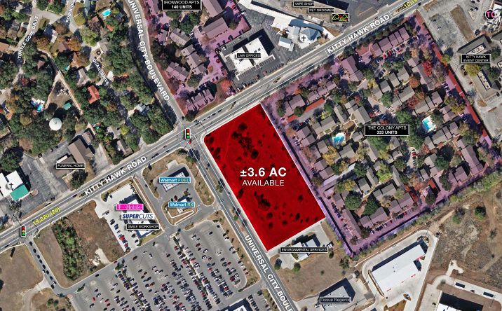 Pictures of Land property located at SEC Kitty Hawk Rd & Universal City Blvd, Universal City, TX 78148 for sales - image #1