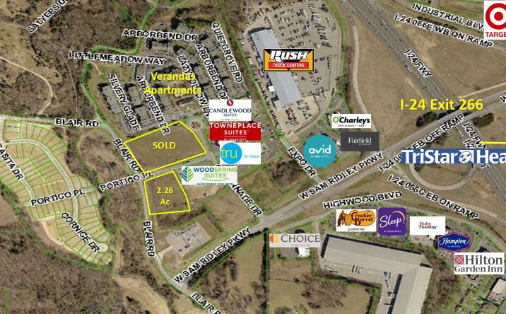 Pictures of Land property located at 360 Sam Ridley Pkwy W, Smyrna, TN 37167 for sales - image #1