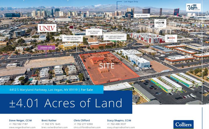 Pictures of Land property located at 4412 S Maryland Pkwy, Las Vegas, NV 89119 for sales - image #1