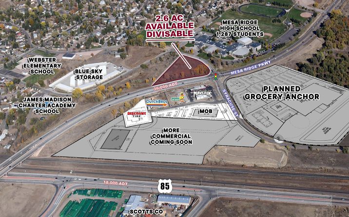 Pictures of Retail property located at Mesa Ridge Parkway and Syracuse Street, Colorado Springs, CO 80911 for sales - image #1