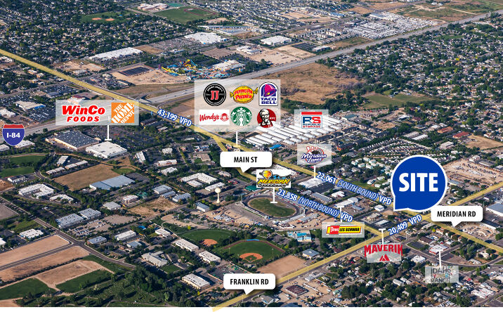Pictures of Land property located at 100 S Meridian Rd, Meridian, ID 83642 for comps - image #1