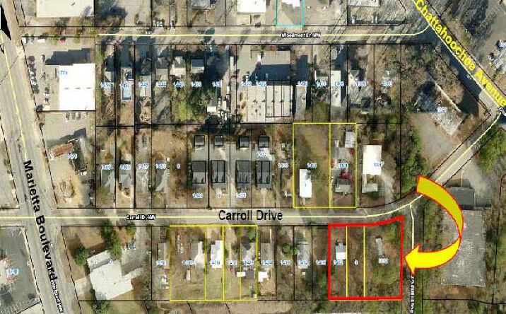 Pictures of Land property located at 1392 - 1402 Carroll Drive Northwest, Atlanta, GA 30318 for sales - image #1