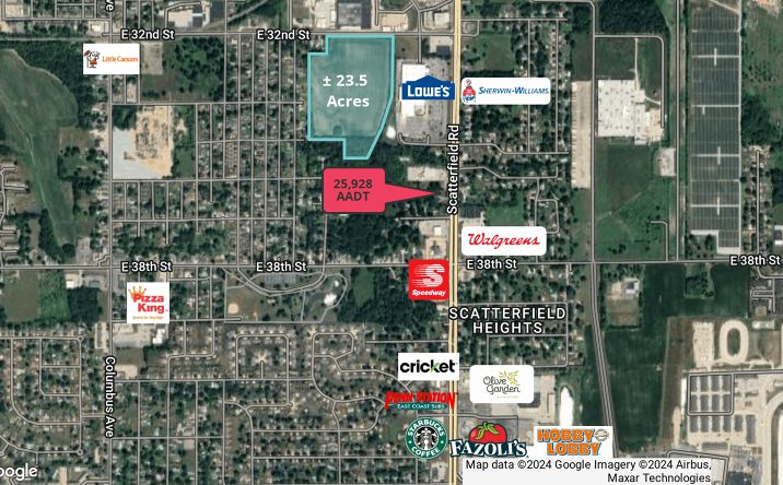 Pictures of Land property located at 0 E. 32nd St., Anderson, IN 46012 for sales - image #1