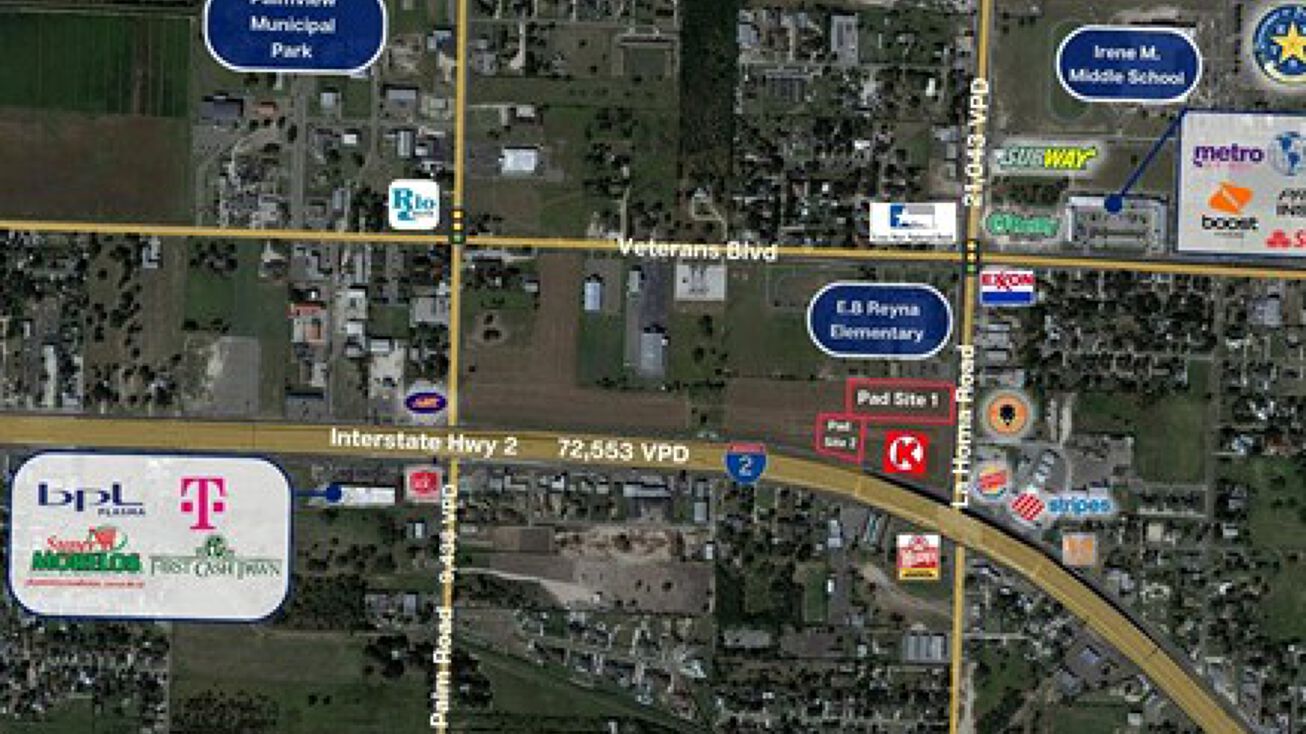I2, Palmview, TX 78572 Land for Sale NWQ Interstate 2