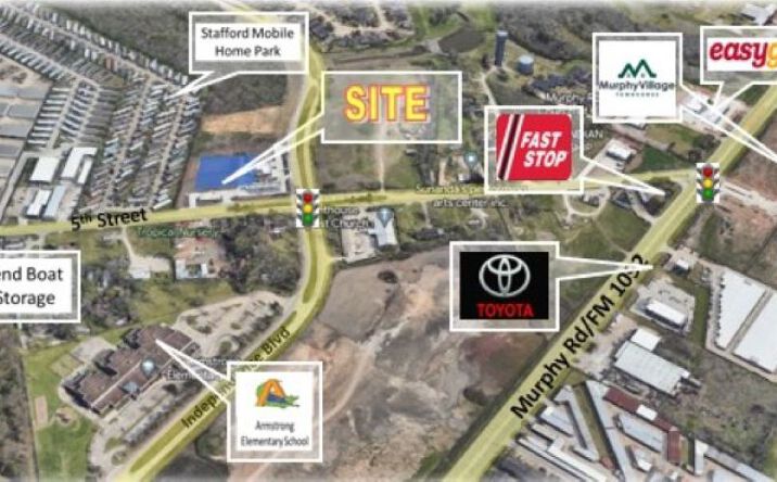 Pictures of Land property located at 3443 5th Street, Stafford, TX 77477 for sales - image #1