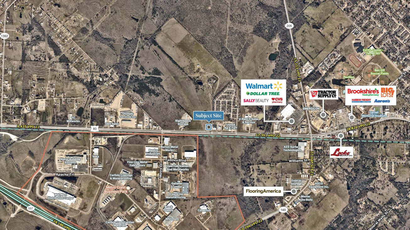 Pictures of Land property located at 2502 W Moore Ave, Terrell, TX