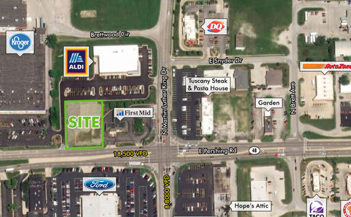 Pictures of Land property located at 450 E Pershing Rd, Decatur, IL 62526 for sales - image #1