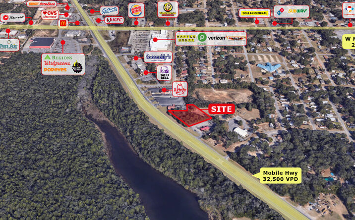 Pictures of Land property located at 5400 Mobile Hwy, Bellview, FL 32526 for sales - image #1