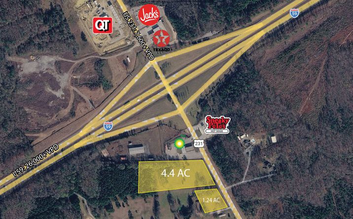 Pictures of Land property located at 300 Stracner Rd, Ashville, AL 35953 for sales - image #1