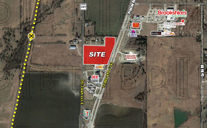 Pictures of Land property located at SWC Of Preston Rd. (TX-289) & Cherrywood St., Prosper, TX 75009 for sales - image #1