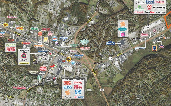 Pictures of Land property located at 2626 E Stone Dr, Kingsport, TN 37660 for sales - image #1