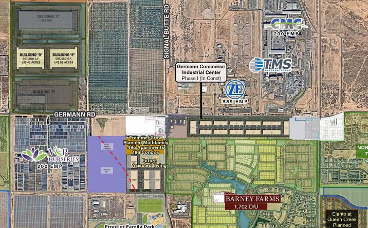 Pictures of Land property located at Signal Butte Rd & Germann Rd (SEC), Queen Creek, AZ 85140 for sales - image #1
