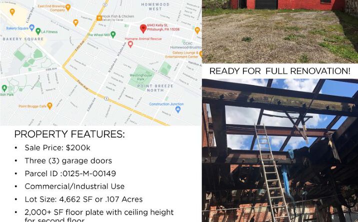 Pictures of Industrial property located at 6943 Kelly St, Pittsburgh, PA 15208 for sales - image #1