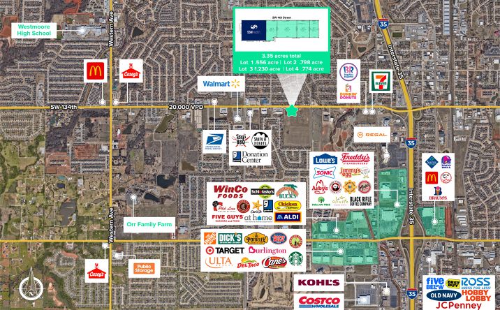 Pictures of Land property located at 820 SW 4th Street, Moore, OK 73160 for sales - image #1