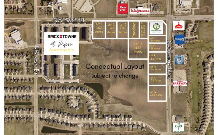 Pictures of Land property located at N Ankeny Blvd & NW 36th St, Ankeny, IA 50023 for sales - image #1