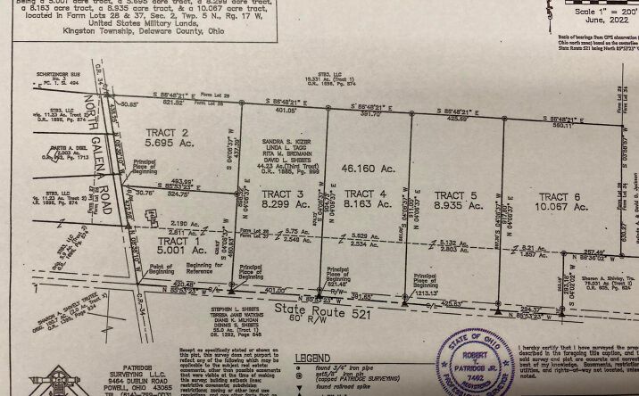 Pictures of Land property located at Tract 6 State Route 521, Sunbury, OH 43074 for sales - image #1