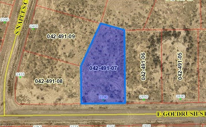 Pictures of Land property located at 2790 E Goldrush Street, Pahrump, NV 89048 for sales - image #1