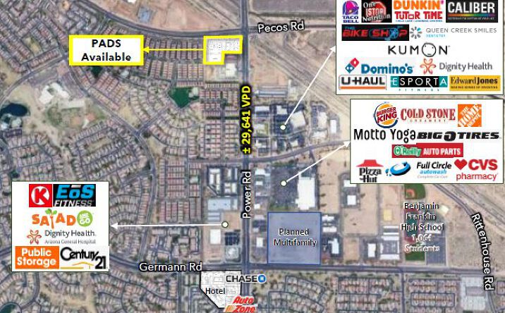 Pictures of Land property located at SWC Power & Pecos, Gilbert, AZ 85233 for sales - image #1
