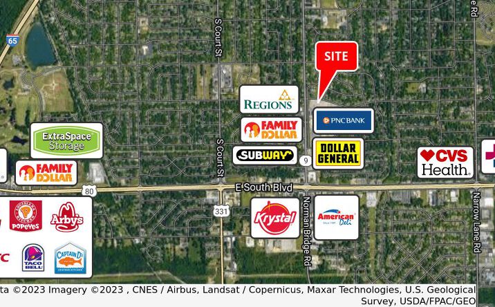 Pictures of Land property located at E Patton Ave at Norman Bridge Rd, Montgomery, AL 36111 for sales - image #1