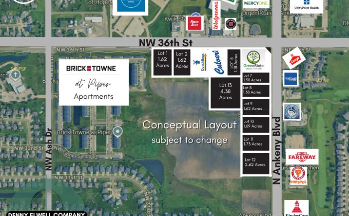 Pictures of Land property located at N Ankeny Blvd & NW 36th St, Ankeny, IA 50023 for sales - image #1