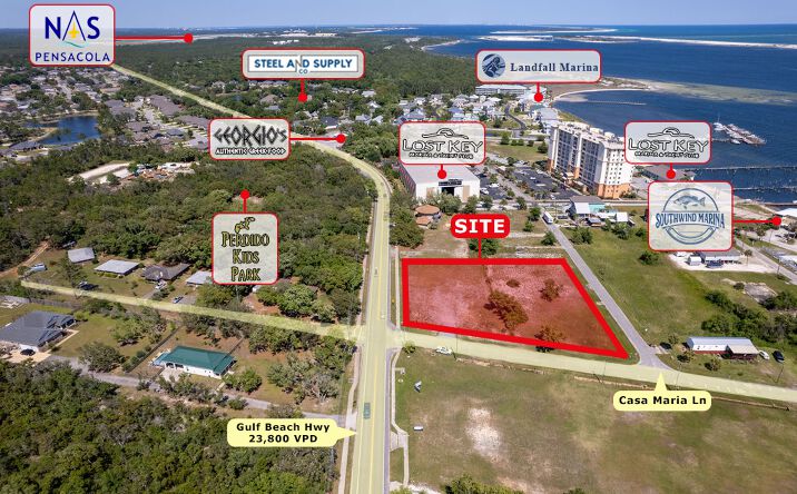 Pictures of Land property located at 10199 Gulf Beach Hwy, Pensacola, FL 32507 for sales - image #1