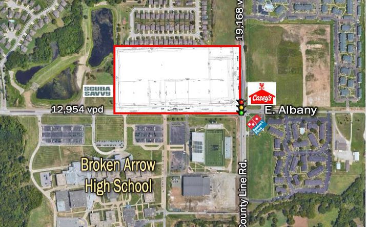 Pictures of Retail property located at NW/C Albany & 193rd E. Ave., Broken Arrow, OK 74012 for sales - image #1