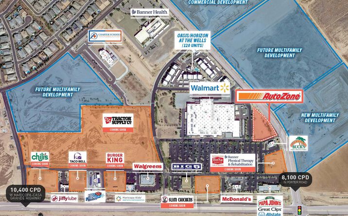 Pictures of Retail property located at 17520 N Porter Rd, Maricopa, AZ 85138 for comps - image #1
