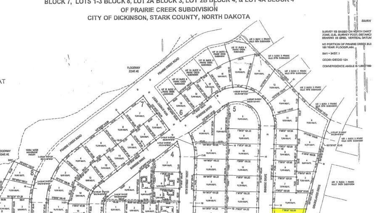 Block 6 Lot 1, Sunrise Drive, Dickinson, ND 58601