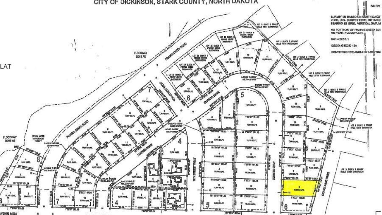 Block 6 Lot 2, Sunrise Drive, Dickinson, ND 58601