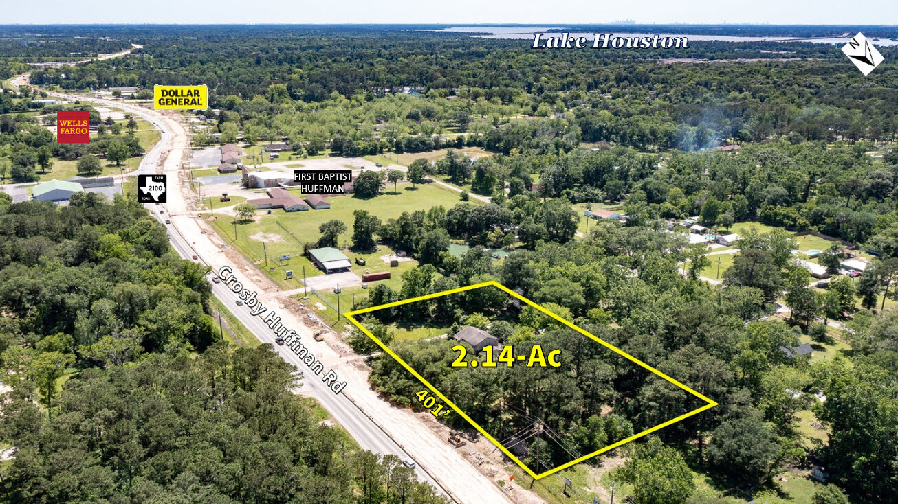 25605 FM 2100, Huffman, TX 77336 Land for Sale 2.14 Acre Land For Sale
