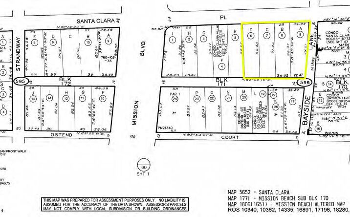 Pictures of Hospitality property located at 821-839 Santa Clara Pl, San Diego, CA 92109 for comps - image #1